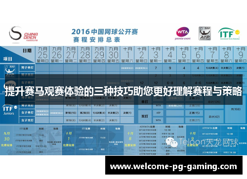 提升赛马观赛体验的三种技巧助您更好理解赛程与策略