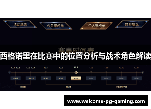 西格诺里在比赛中的位置分析与战术角色解读